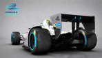 Formel-E-Rennwagen-Design 2013 Heckspoiler