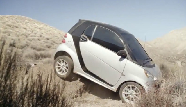 smart fortwo im Geländeeinsatz