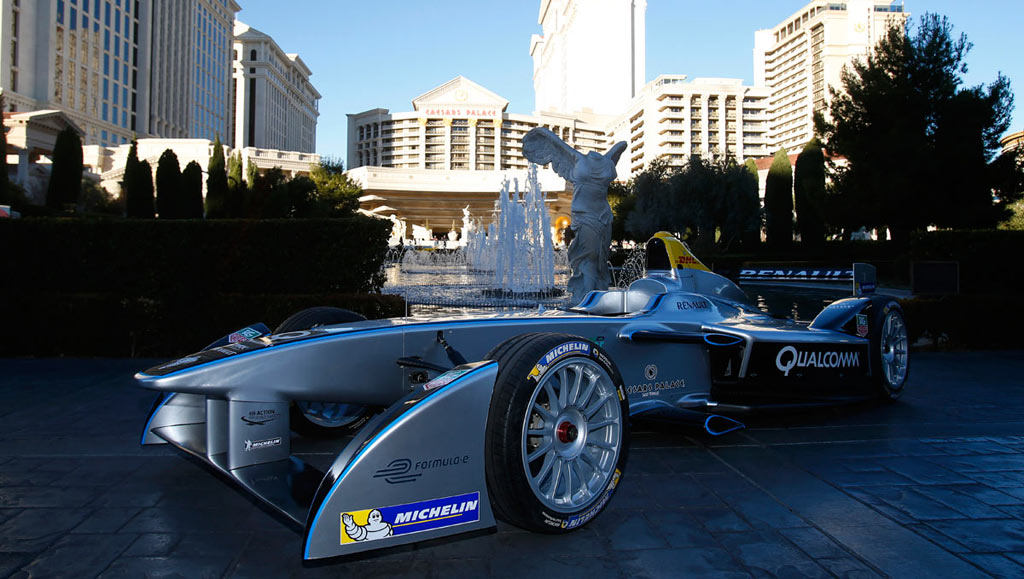 Formel-E-Rennwagen-Las-Vegas
