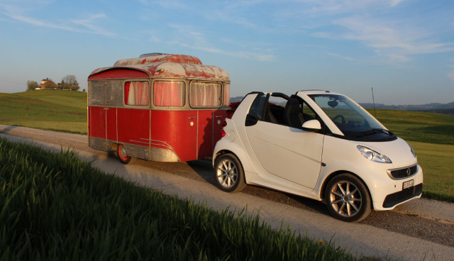 Elektroauto-Camping
