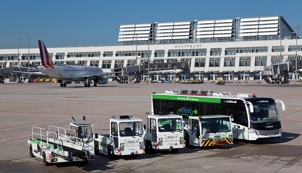 Elektroautos-Flughafen-Stuttgart
