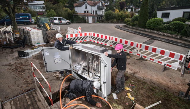 Telekom-Elektroauto-Ladestation