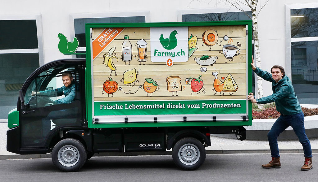 Farmy-Elektroauto-Transporter