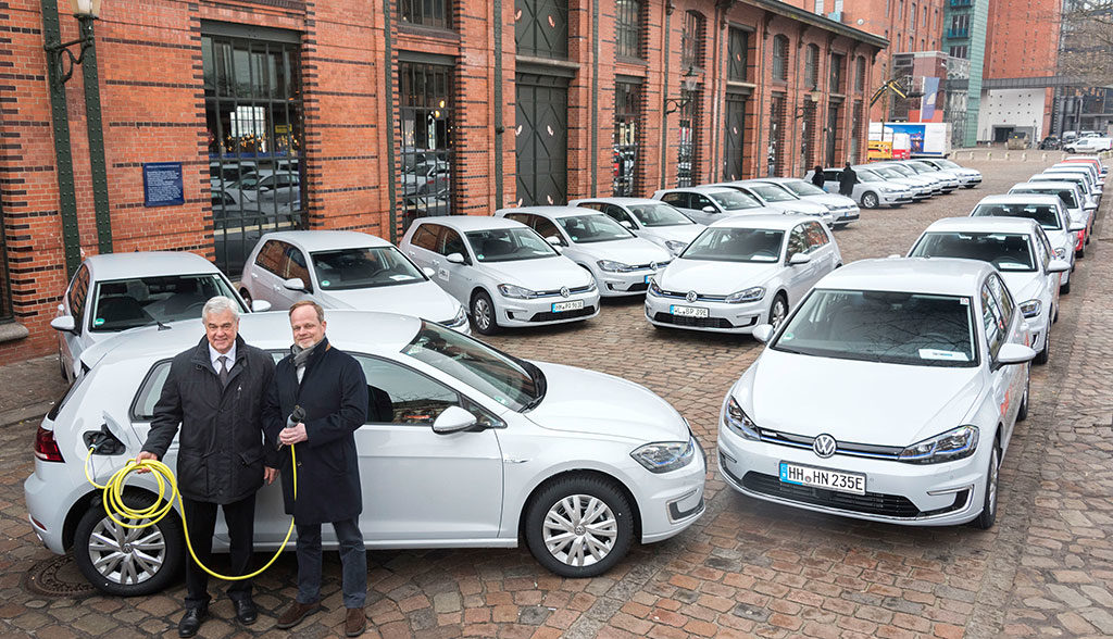 VW-Elektroauto-Dienstwagen