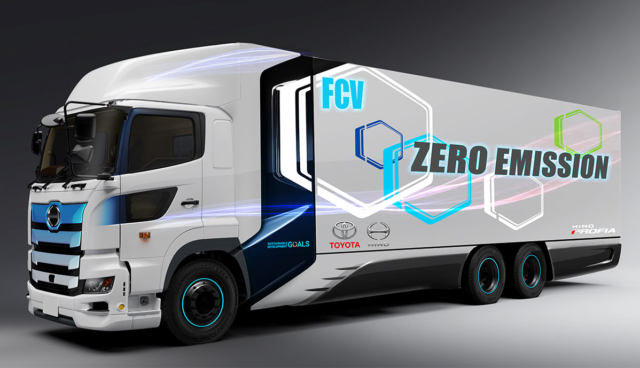 Toyota-Brennstoffzelle-Hino-Profia-Lkw