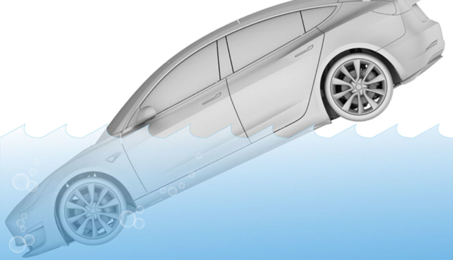 Tesla-Model-S-unter-Wasser