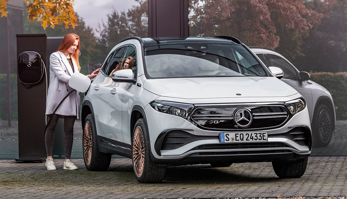 Mercedes-EQA-Ladestation