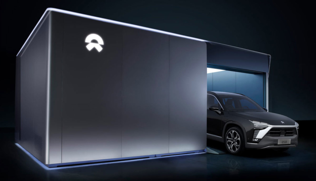 NIO-Batteriewechselstation