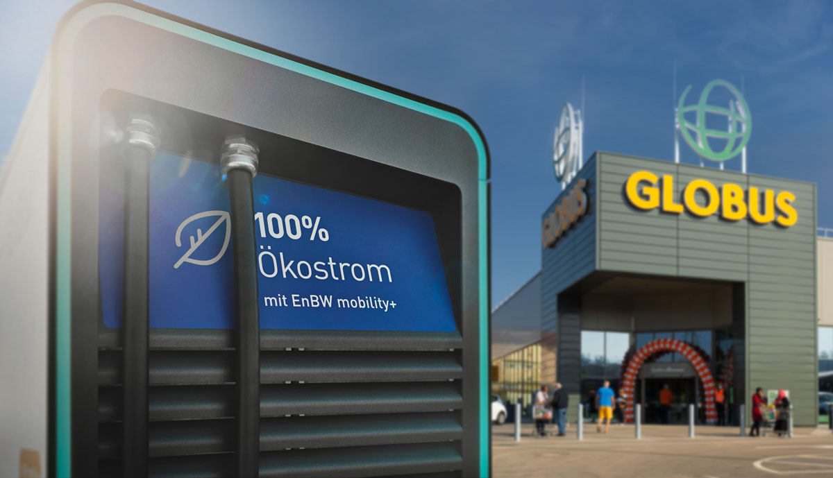 EnbW-Globus-Schnellladestationen