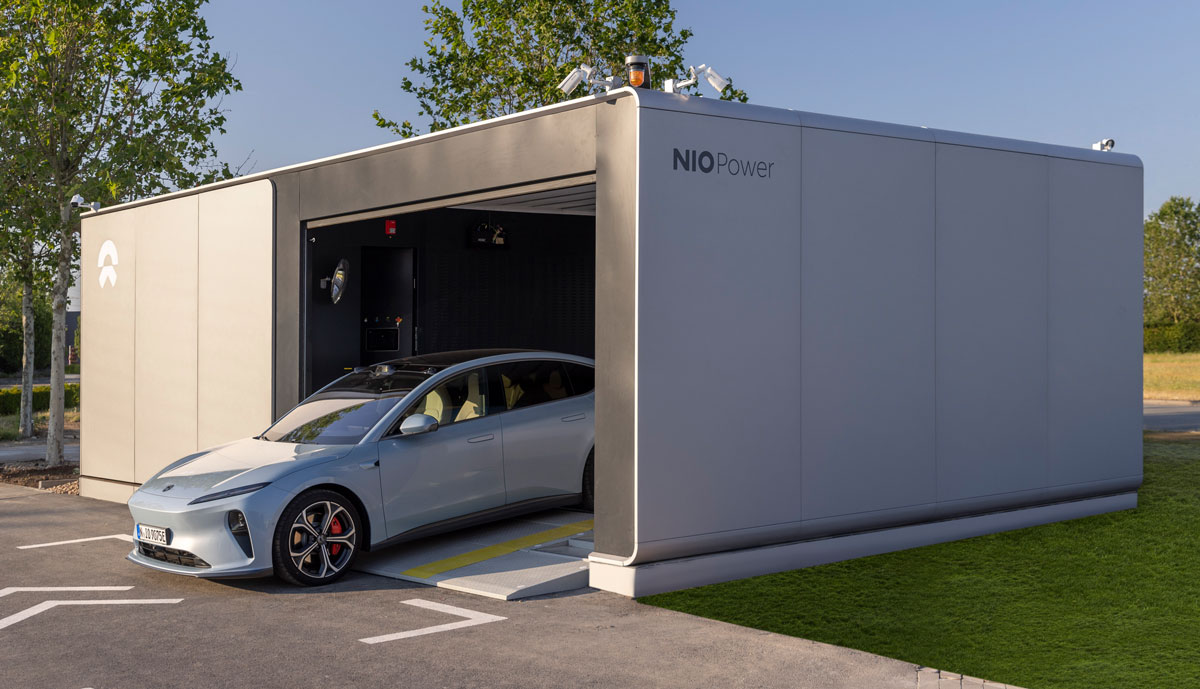 NIO-Batteriewechselstation