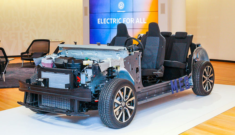 Volkswagen stellt modularen Elektroauto-Baukasten MEB vor