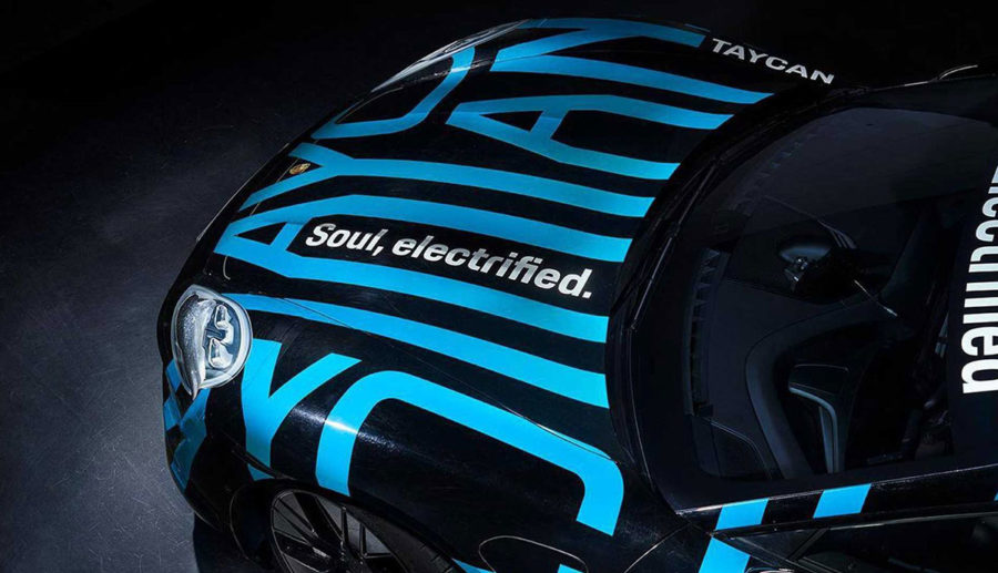 Porsche Taycan: Neue Bilder geben Ausblick auf Front, Seitenlinie und Heck